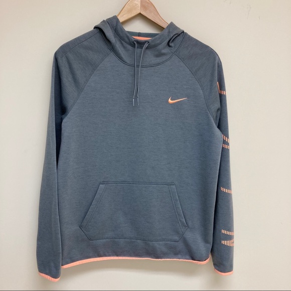 Nike Tops - Nike sweatshirt Dri Fit gray with hood Medium